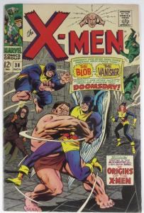 X MEN 38 F- NOV 1967 (ORIGINS OF X MEN SERIES BEGINS)