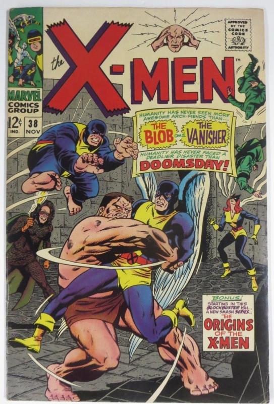 X MEN 38 F- NOV 1967 (ORIGINS OF X MEN SERIES BEGINS)