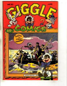 Giggle Comics # 30 VF/NM 1946 Golden Age Comic Book George Washington Cover JL9