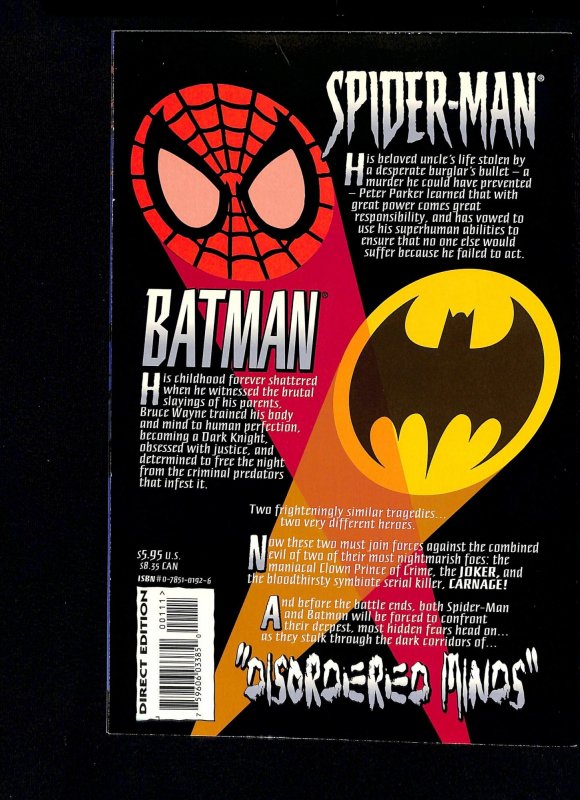 Spider-Man and Batman: Disordered Minds #1