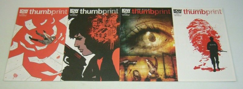 Joe Hill's Thumbprint #1-3 VF/NM complete series + variant - idw comics set 2