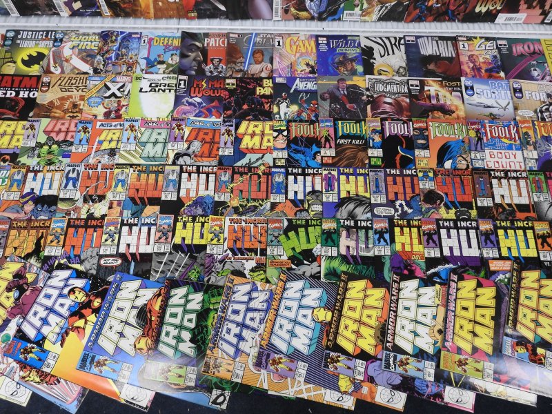 Huge Lot 230+ Comics W/ Hulk, Iron Man, Spider-Man, +More! Avg VF- Condition!