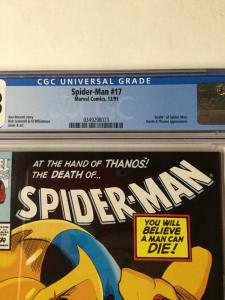 Spider-man 17 Cgc 9.8 White Pages Newsstand Edition Variant 0349298073