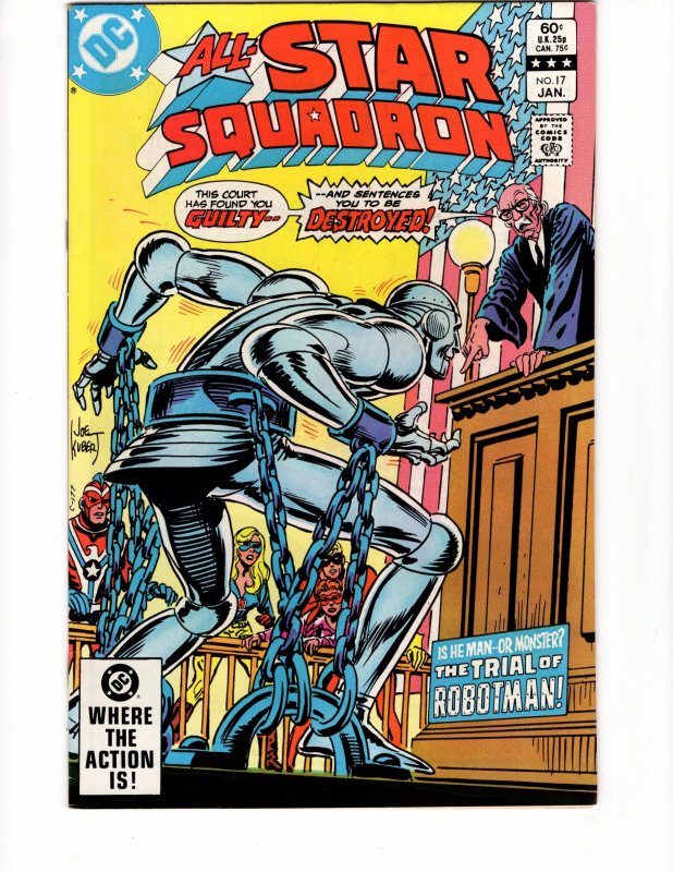 All-Star Squadron #17 'THE TRIAL OF ROBOT-MAN! Bronze DC