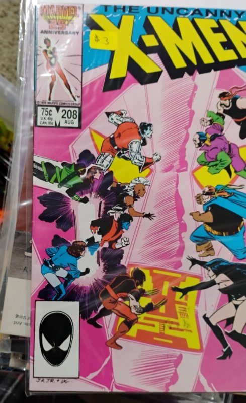 UNCANNY X-MEN # 208 1986 MARVEL DISNEY  HELLFIRE CLUB NIMROD SELENE