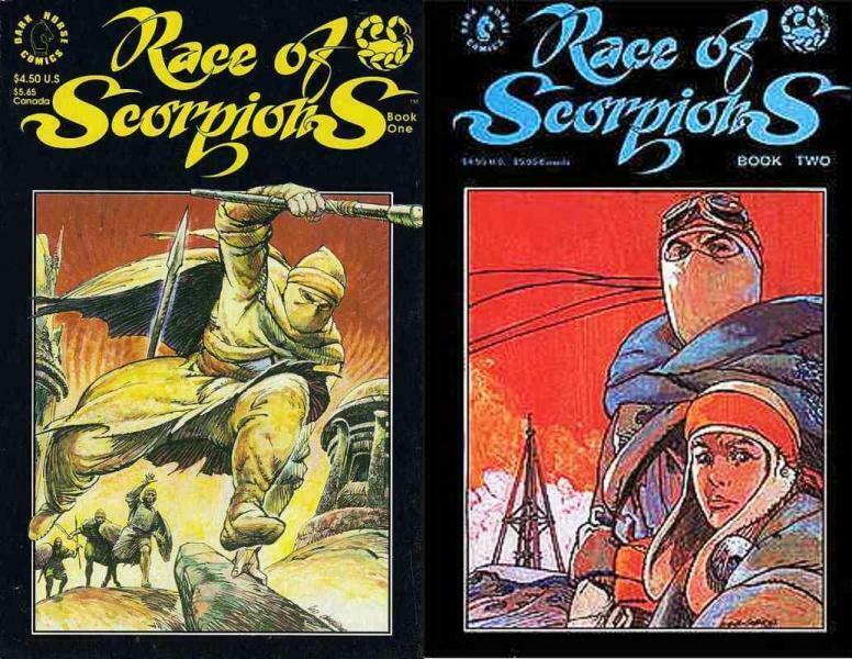 RACE OF SCORPIONS (1990 DH) BOOK 1-2  Complete 1st Set!