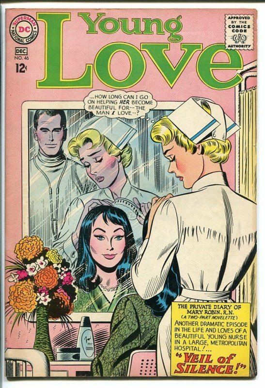 YOUNG LOVE #46-DC ROMANCE-NURSE HOSPITAL COVER FN