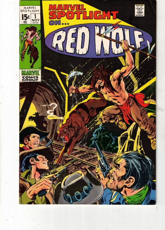 Marvel Spotlight #1 (1971) VF/NM High-Grade $131 Red Wolf, Lobo! COVELL CERTIF!