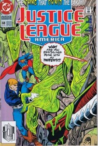 Justice League America #68 ORIGINAL Vintage 1992 DC Comics