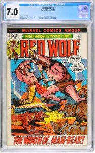 RED WOLF #4 CGC Graded 7.0