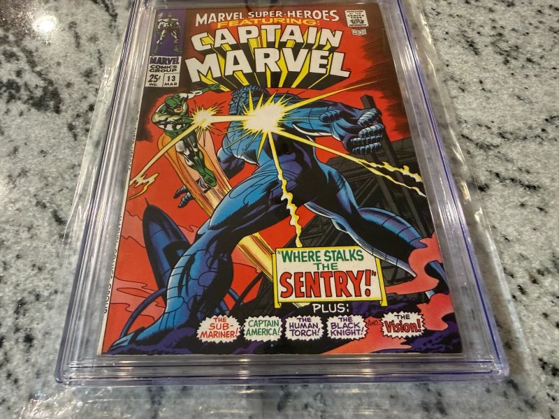 Marvel Super Heroes # 13 CGC Graded 7.5 Marvel Comic Book Captain Marvel JH27