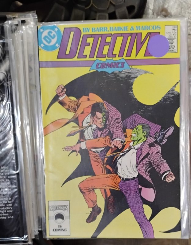 DETECTIVE COMICS  # 581 1987 DC COMICS BATMAN   two face robin tim drake