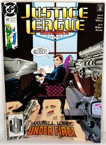 Justice League America #41 Maxwell Lord (DC 1990)