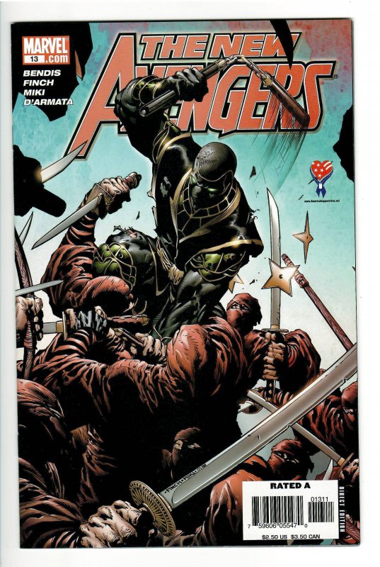 THE NEW AVENGERS #13(Ronan p3),14,15 NM+ 9.6