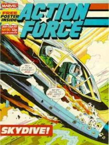 Action Force (Marvel UK) #30 FN ; Marvel UK | with poster