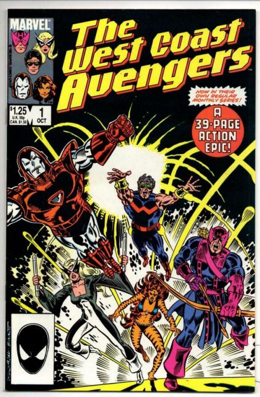 WEST COAST AVENGERS #1, VF/NM, Joe Sinnott, Iron Man, Tigress, 1985