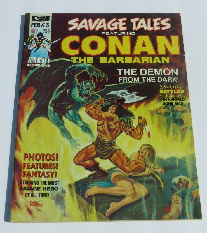 Savage Tales #3 FN+ 1974 Conan the Barbarian Magazine Barry Windsor Smith Art