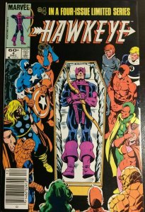 Hawkeye #4 Limited Series Marvel Comics Newsstand December Dec 1983 (VF)