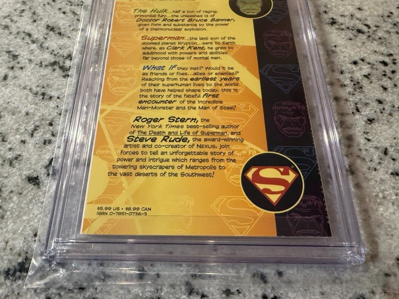 The Incredible Hulk Vs. Superman # 1 CGC Graded 9.4 Marvel DC Comic Book JH29