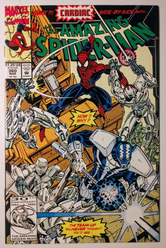 The Amazing Spider-Man #360 (9.2, 1992) 2ND CAMEO APP OF CARNAGE