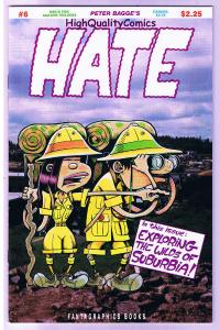 HATE #6, VF+, Peter Bagge, 1st, Independent, 1990, Buddy, more in store