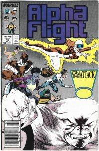 Alpha Flight #48 Newsstand Edition (1987)
