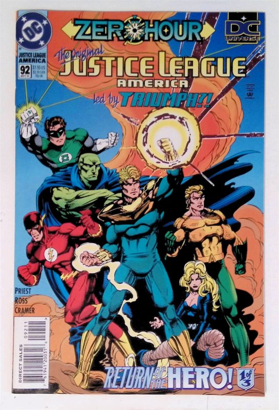 Justice League America #92 (Sept 1994, DC) VF+
