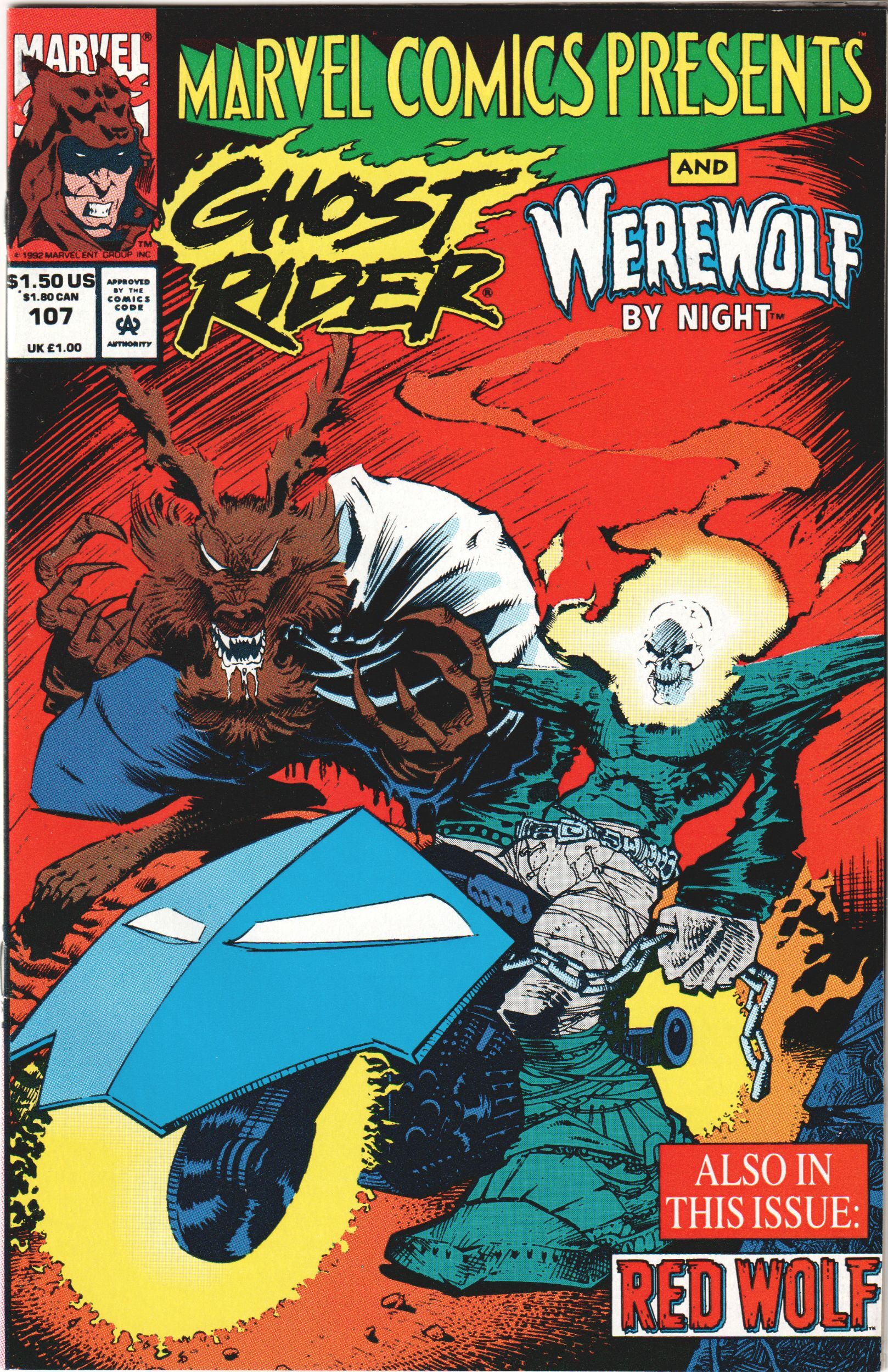 Marvel Comics Presents #107-112 (1992) Werewolf By Night and Ghost ...