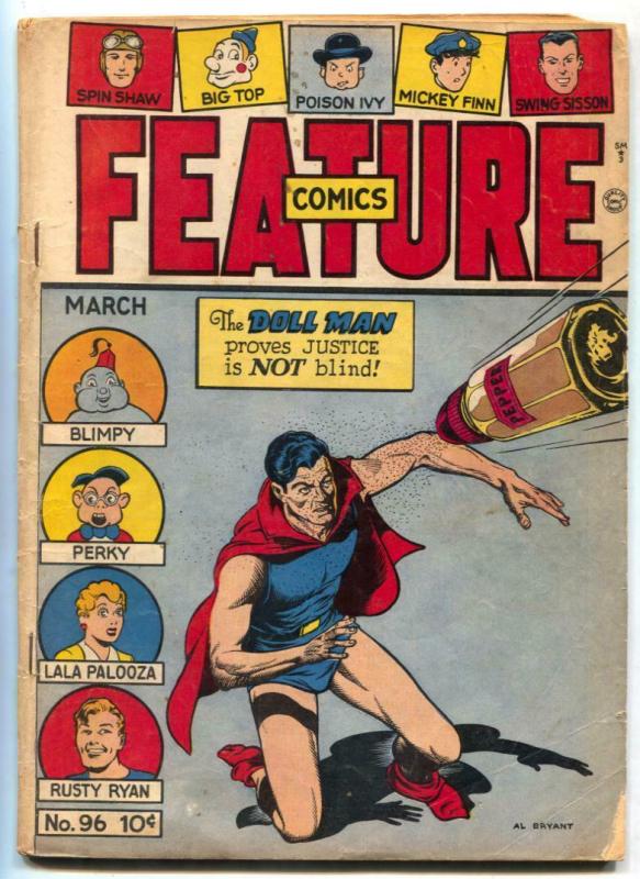 Feature Comics #96 1946- DOLL MAN- Golden Age VG 
