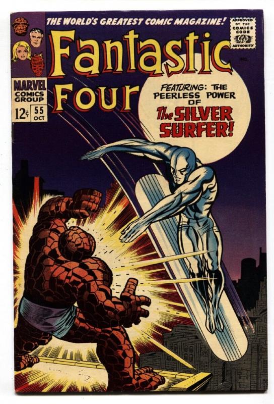 FANTASTIC FOUR #55 Silver Surfer comic book 1966-Marvel-KIRBY VF