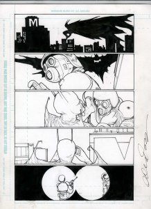 Detective Comics #954 pg 9 Unpublished Alex Sanchez Original Art BATMAN 