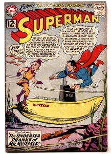 SUPERMAN #154--1962--MR MXYZPTLK--SUBMARINE COVER --comic book