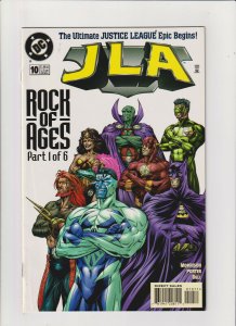 JLA #10 NM- 9.2 DC Comics Justice League Rock of Ages pt.1 Joker Batman 1997