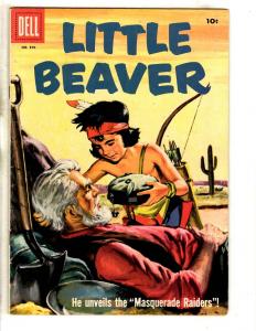 Four Color # 870 FN/VF Dell Golden Age Comic Book Little Beaver Painted Cov JL18