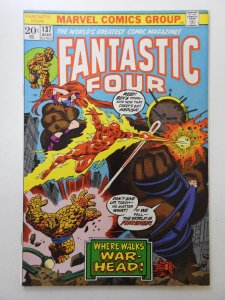 Fantastic Four #137 (1973) Where Walks War-Head! Sharp VF Condition!