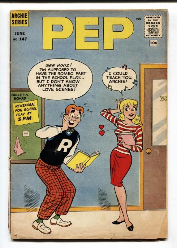 Pep Comics #147 1961- Archie- Spicy pose-Betty-comic book