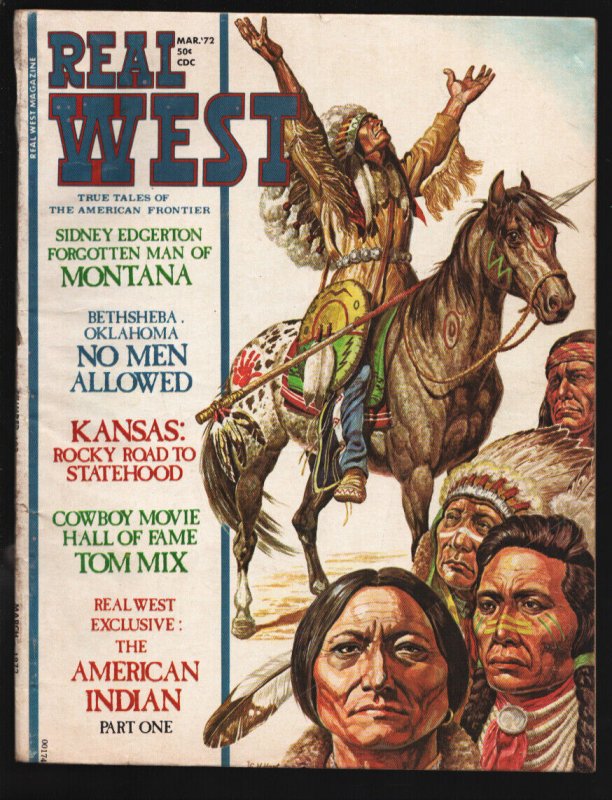 Real West 3/1972-Charlton-Cowboy Movie Hall of Fame-Tom Mix-Mario DeMarco art...