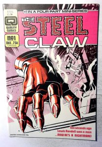 The Steel Claw #1 (1986) Quality Comics 1st Print Comic Book