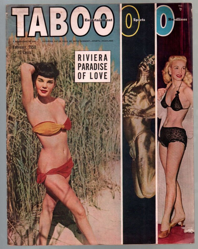 Taboo 2/1950-Kevin Daly-female wrestlers-exploitation-cheesecake-FN/VF