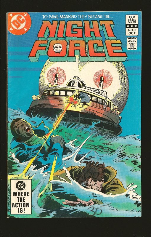 DC Comics Night Force Vol 1 No 3 October 1982