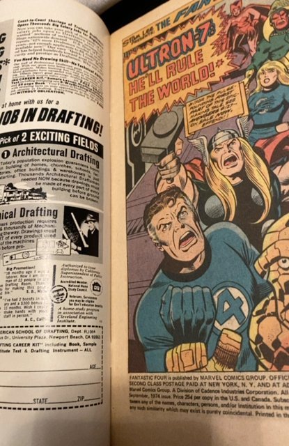 Fantastic Four #150 (1974)inhuman, ff4 and avengers vs ultron