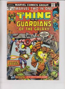 Marvel Two-In-One #5 FN guardians of the galaxy - w/marvel value stamp - thing