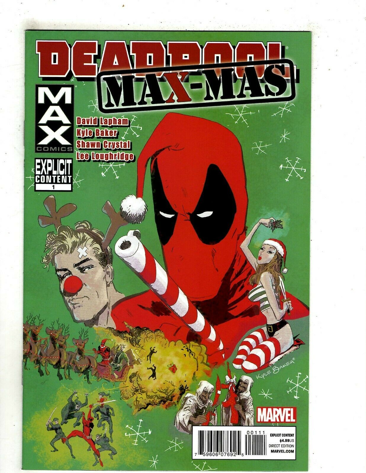 Deadpool Max Mas 1 Nm 1st Print Marvel Comic Book X Men X Force Baker Art Ge8 International Comic Books Bongo Hipcomic