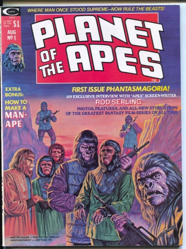 Planet of The Apes #1 1974-Marvel-1st issue-George Tuska-Mike Ploog-comics & ...