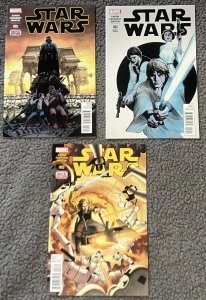 Star Wars 3PC LOT - John Cassaday, Leinil Francis Yu Cover Art. (9.2 OB) 2015
