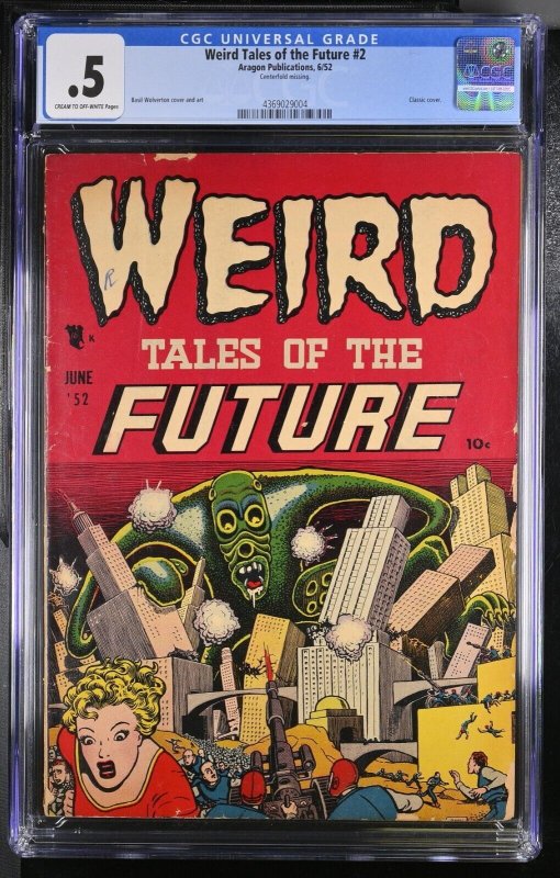 Weird Tales of the Future #2 (1952) CGC .5 Basil Wolverton classic cover