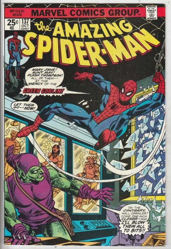 Amazing Spider-Man #137 (Oct-74) NM/NM- High-Grade Spider-Man