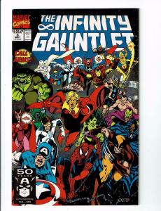 The Infinity Gauntlet COMPLETE Marvel Comics Ser # 1 2 3 4 5 6 NM 1st Print J113