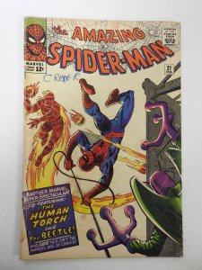 The Amazing Spider-Man #21 (1965) GD+ Condition moisture stains, ink fc