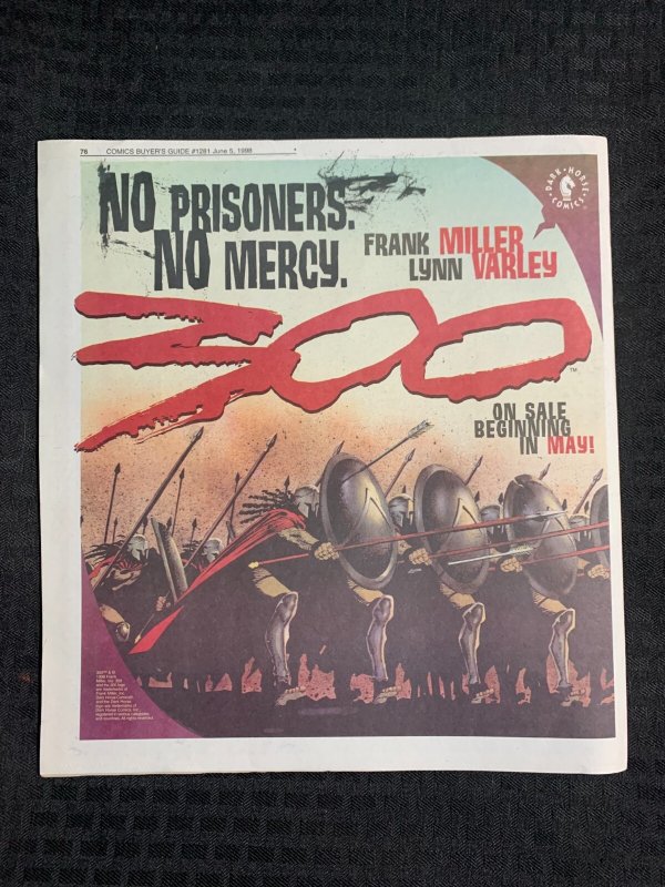 1998 COMICS BUYERS GUIDE Magazine #1281 FN+ 6.5 Let's Get Noir / Johnny Double